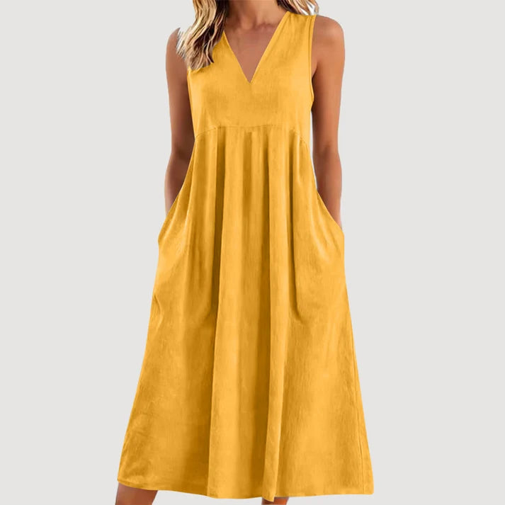 Milanie | Vestido Midi Sin Mangas