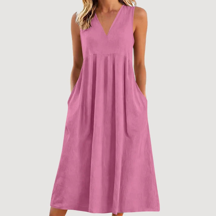 Milanie | Vestido Midi Sin Mangas