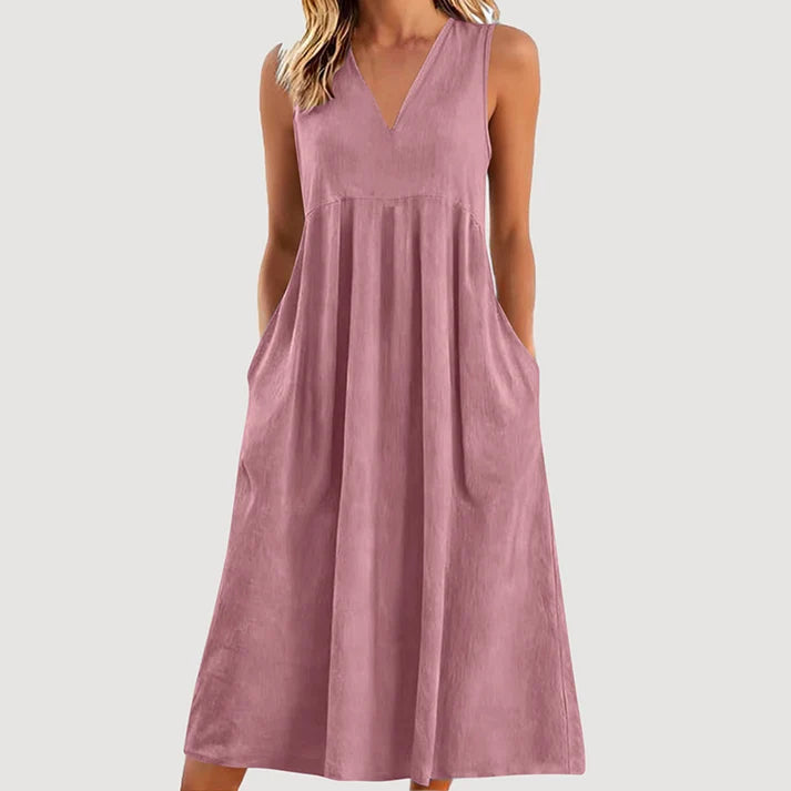 Milanie | Vestido Midi Sin Mangas