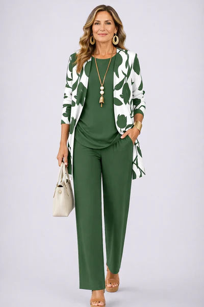 Brenda | Conjunto de Tres Piezas + Bolso de Regalo